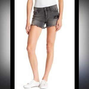 Joe's Jeans Charcoal Distressed Jean Shorts